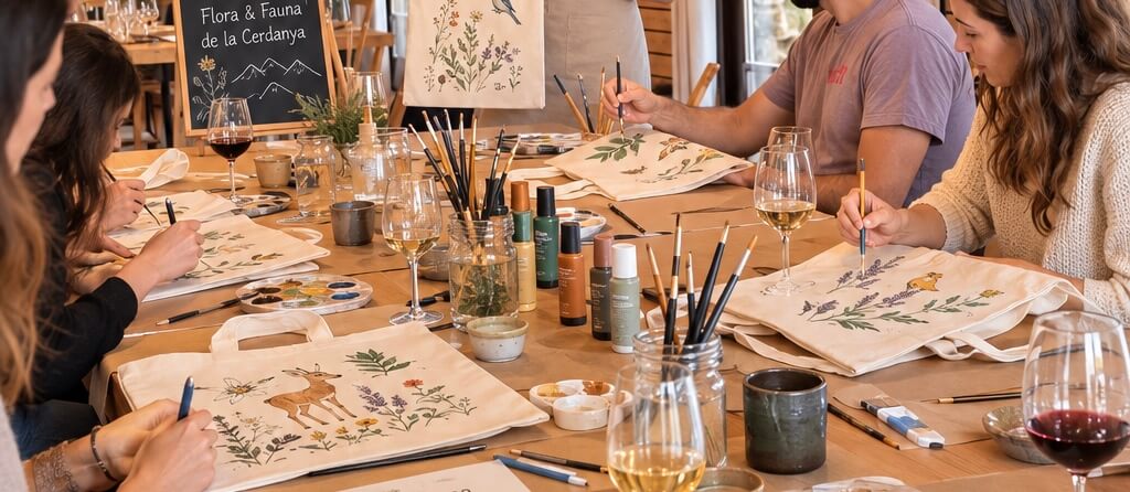 Create Your Tote Bag: Paint the Flora and Fauna of Cerdanya!